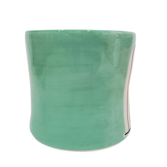 Anthropologie Monogram Initial M Letter Hand Painted Coffee Mug Cup - Picture 5 of 7